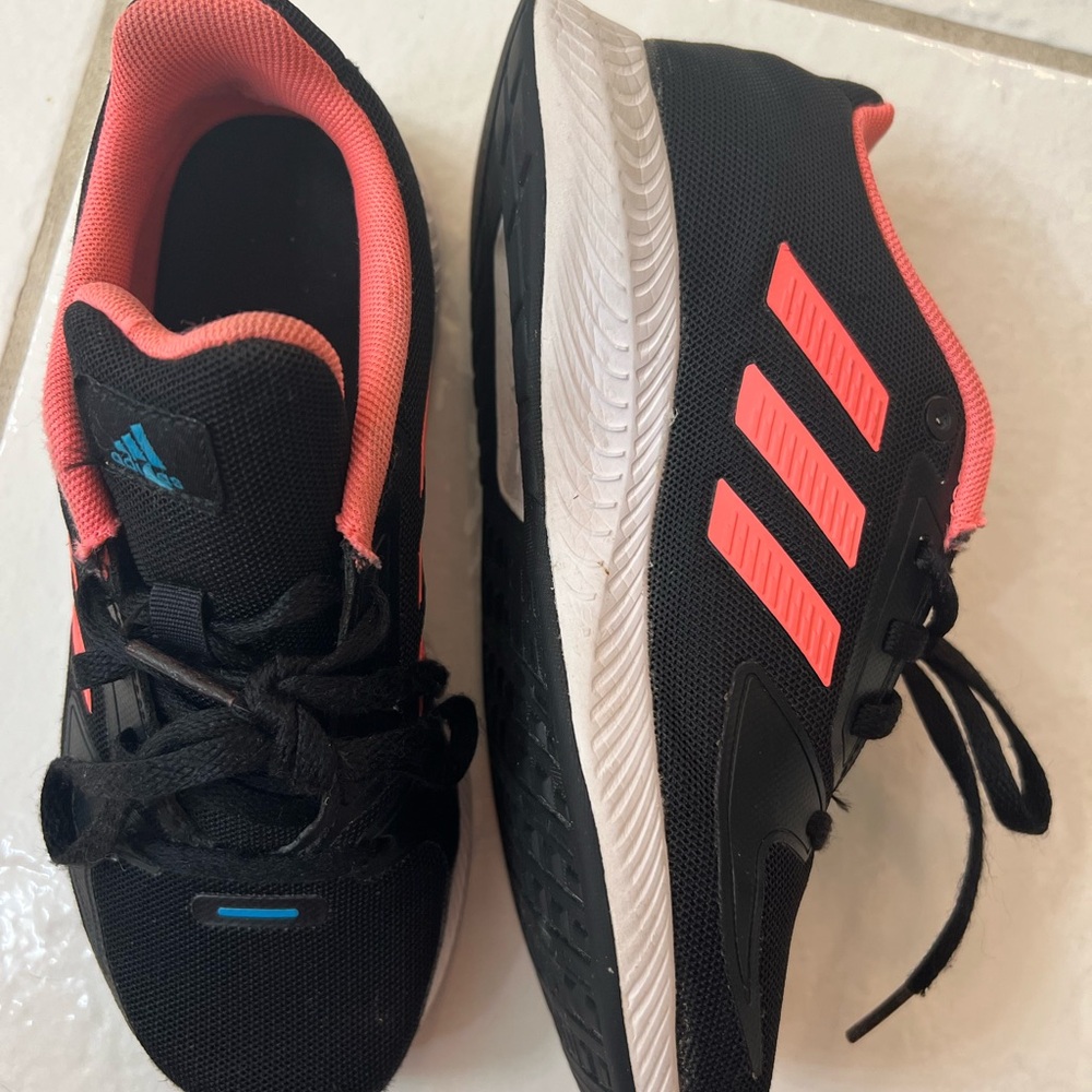 Adidas Black and Pink Sneakers